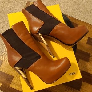 Fendi sleek ankle boots